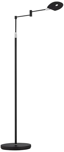 Sparta Adjustable Black Pharmacy Swing Arm LED 49 1/2" Tall Floor Lamp