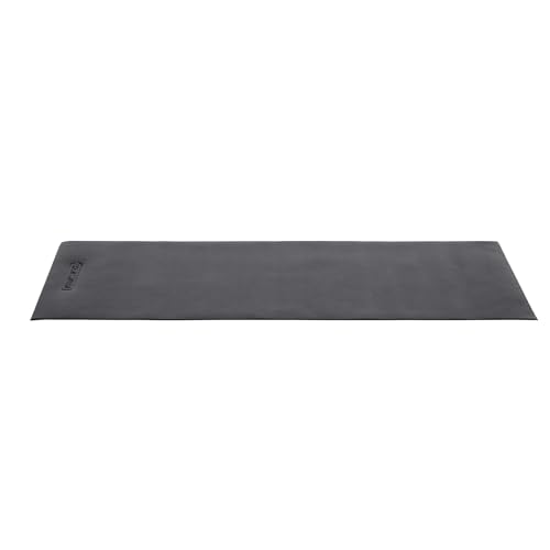HolaHatha Lightweight Padded Exercise Yoga Mat, Non Slip Thick Foam Foldable Pad for Stretching and Workout Activity, 51 x 23.5" Small, Grey