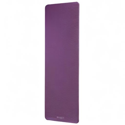 Gaiam Yoga Mat, Pilates & Exercise Mat, Thick Mat 2/5" (10mm) Workout Mat with Easy-Cinch Carrying Strap for Home & Gym Workouts - color: Purple