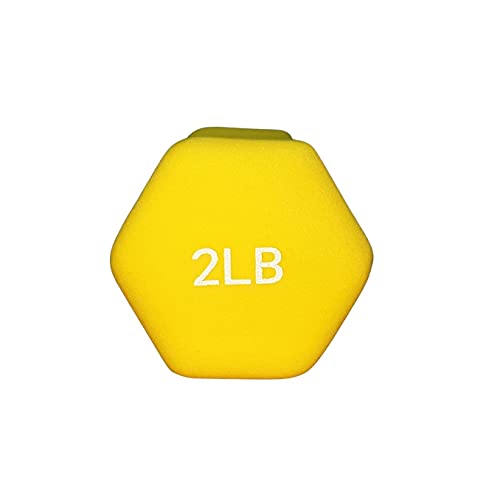 FUXION Neoprene Dumbbell Hand Weights, Sets of 2 Hexagon Non-Slip Weights for Home Gym Yoga Pilates Workout - size: 2lb Pair