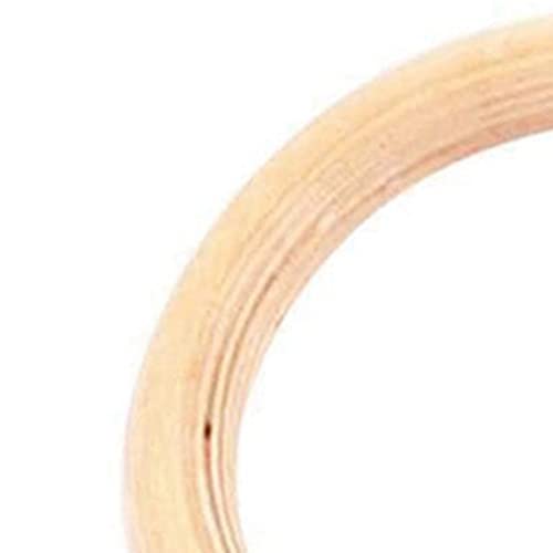 2Pcs Fitness Rings Training Ring New Wooden 32mm Exercise Fitness Gymnastic Rings Gym Exercise