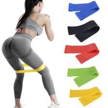 Edemsport Resistance Latex Loop Bands Set of 5 – Exercise Bands for Yoga, Pilates, Strength Training, Rehab & Home Workouts