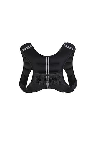 RUNmax 20LBS - 150LBS Adjustable Weighted Vest Wtih Shoulder Pads Option for Men and Women - size: 6 lbs WITHOUT SHOULDER PADS