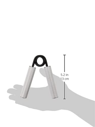 Grip Strengthener, 100 lb Silver Aluminum, Stainless Steel