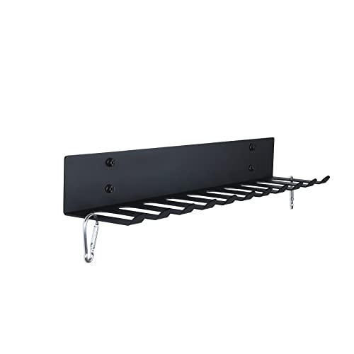 Gym Storage Rack Resistance Band Rack Wall Mount Barbell Rack Heavy Duty Home Gym Storage Rack for Gym Equipment, Exercise Bands, Lifting Belts and Jump Ropes, Gym Accessories