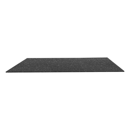 VEVOR 0.56Inch 48sq.ft 12 Tiles Gym Flooring for Home Gym, Rubber Top with High Density EVA Foam, 24 x 24In Gym Floor Exercise Equipment Mats, Interlocking Gym Mats, Puzzle Workout Mats, Black & Gray