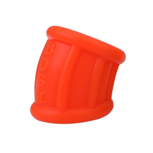 Silicone Cock Ring Ball Testicle Stretcher for Men-UFZ140(Red) - color: Red