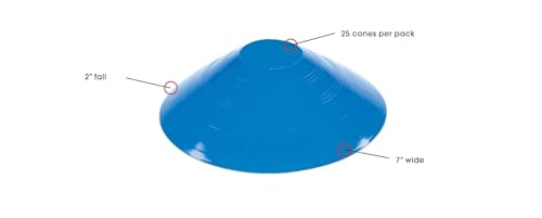 Kwik Goal Small Disc Cone, Pack of 25 - color: Yellow
