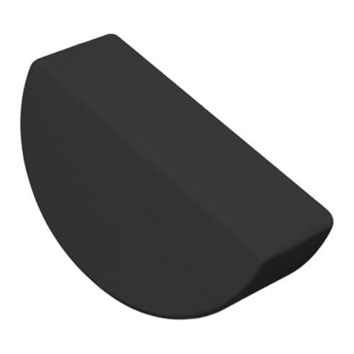 Half Round Yoga Block,Half Moon Balance Block,Multifunctional Exercise Brick Prop AntiSlip for Home Gym Workout Training - color: Black