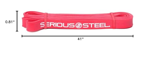 SERIOUS STEEL FITNESS Assisted 41" Pull-Up Band, Resistance & Stretch, Powerlifting & Pull-up Assist Loop (Single Band) - style: #2 (10-50 lbs)