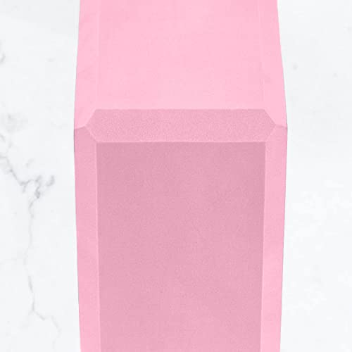 MYGA Yoga Block,Lightweight EVA Foam Yoga Brick,High Density Non-Slip Block for Yoga Poses, Pilates, Balance and Flexibility - color: Dusty Pink