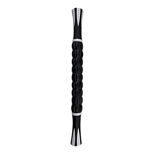 NuRich Muscle Roller Stick ā 9-Roller Deep Tissue Massage Stick for Athletes ā Trigger Point & Myofascial Release Tool for Legs, Calves & Back ā 17.5 in Physical Therapy & Recovery Roller