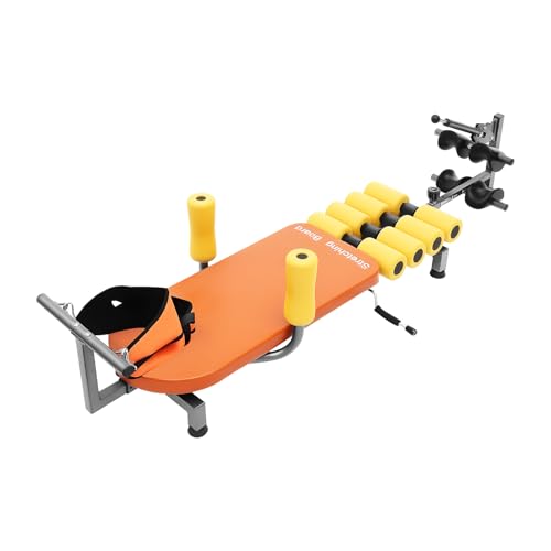 Multifunctional Full Body Traction Bed, Cervical Spine Stretcher Traction Spine Lumbar Massage Traction Table Back Stretch Decompression Machine for Tension Relief & Body Aches Pains, Massage