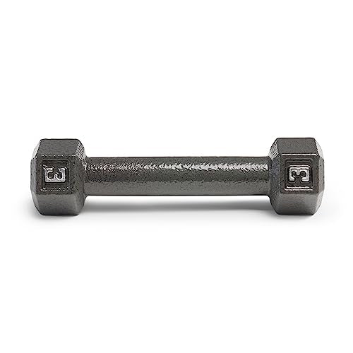 Marcy Cast Iron Hex Dumbbells Collection - Available size from 3-lb to 100-lb, SOLD INDIVIDUALLY - style: 3lbs