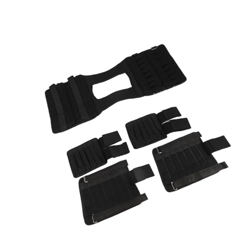 Adjustable Weight Vest, 15kg 35kg Loading Capacity with 32 Sand Pouches Thicken Shoulder Straps for Strength Training Weight Loss Muscle Building