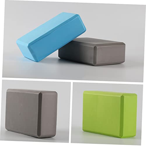 VICASKY 2pcs Yoga Block Anti-skid High Density Eva Rectangular Yoga Accessories for Stability and Support for Beginners and Restorative Poses Grey