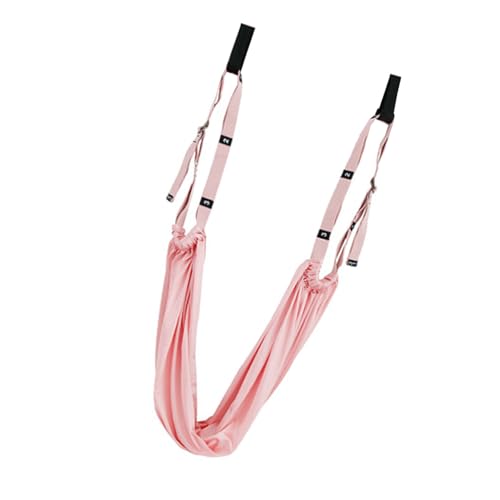 Keenso Door Leg Stretcher, Polyester Cotton Leg Stretching Strap with Door Loops, Elastic Stretch Band for Lower Back Training Handstand Practice Home Gym Dancers - color: Pink