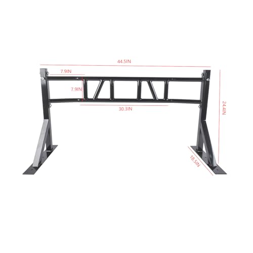 Wall Mounted Heavy-Duty Pull Up Bar Multi-Grip Chin Up bar Multifunctional Dip Station for Indoor Home Gym Workout, Power Tower Set Training Equipment Fitness Dip Stand Up to 440 Lbs (Black)