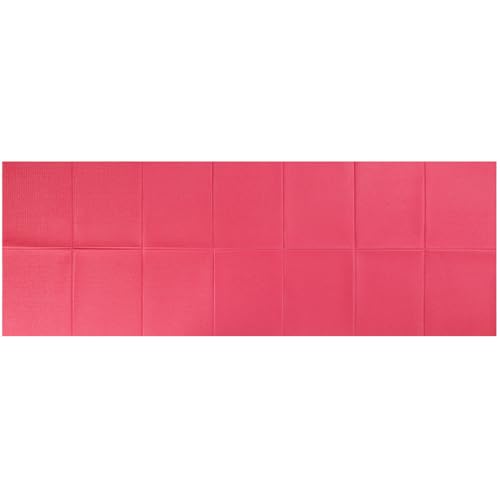 Foldable Yoga Mat Non Slip Exercise Mat 4mm PVC Portable Fitness Workout Mat for Pilates Yoga Floor Exercise Travel Compact Lightweight 68" x 24 "
