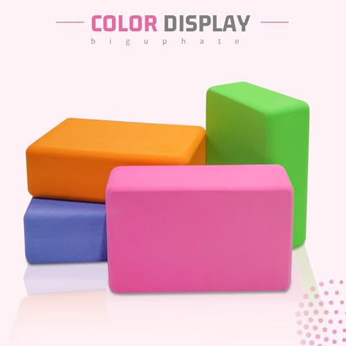 Yoga Blocks 2 Pack 3x6x9IN Foam Block Supportive Latex-Free with Rounded Edges, Non-Slip Exercise Blocks for Pilates, Meditation, Balance, Stretching and Deep Poses - color: 2Pack-RC-Pink