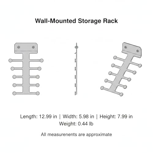 Wall-Mounted Storage Rack for Resistance Bands, Iron Open-Frame Organizer for Home Gym Accessories (1 PC)