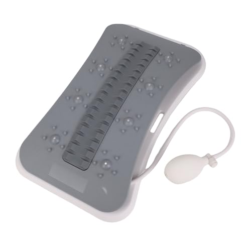 Drfeify Lower Back Stretcher, Adjustable Arch Lumbar Support Cracker Board with Hand Pump, Massager Auxiliary Tool for Home and Office