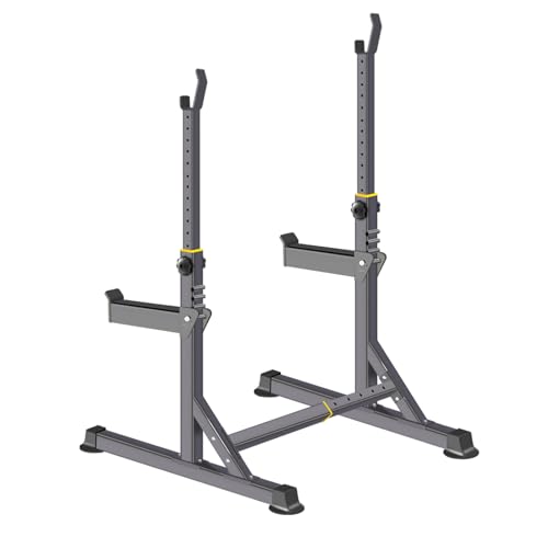Adjustable Squat Rack,Multi-Function Barbell Rack for Weight Lifting and Home Gym Fitness Workout Portable Squat Bench Press