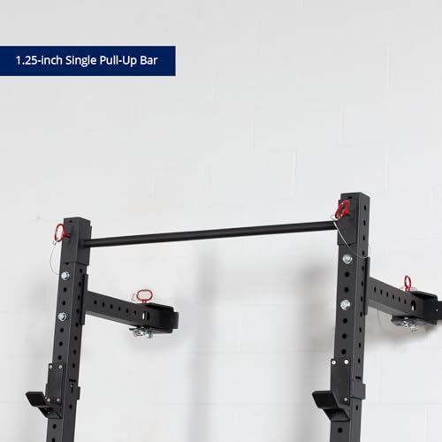 Titan Fitness X-3 Series 91in Wall Mounted Folding Power Rack, 21in Depth Space Savings Rack, Folds up to 8" from the Wall