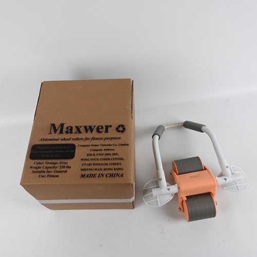 Maxwer Ab Roller Wheel with Elbow Support, Dual Wheel Ab Machine for Training Strengthening, Abs Exercise Roller for Women Men Beginners