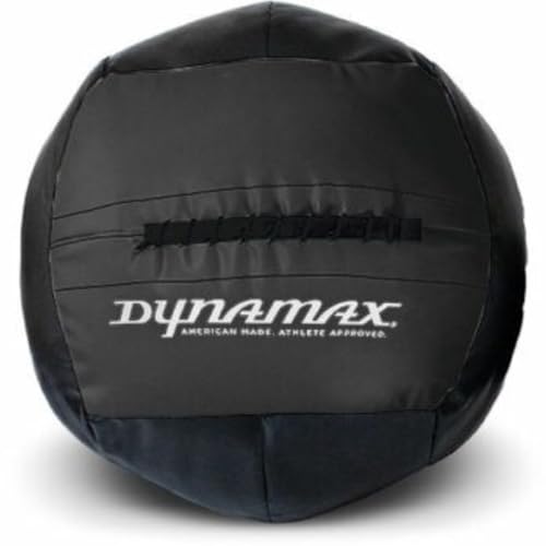 Dynamax Atlas Medicine Ball, 22-Inch Soft Shell Heavy Wall Ball for Strength and Power Training, Cleans, Presses, and Loaded Carries, Made in USA, Multiple Weights from 30 to 150 lbs