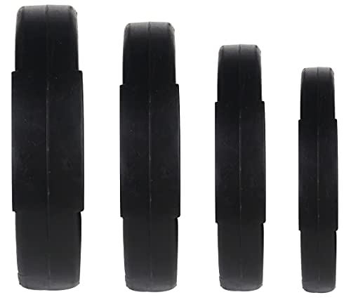 Signature Fitness Vinyl Standard Plate Weight Plate for Strength Training and Weightlifting, Multiple Sizes