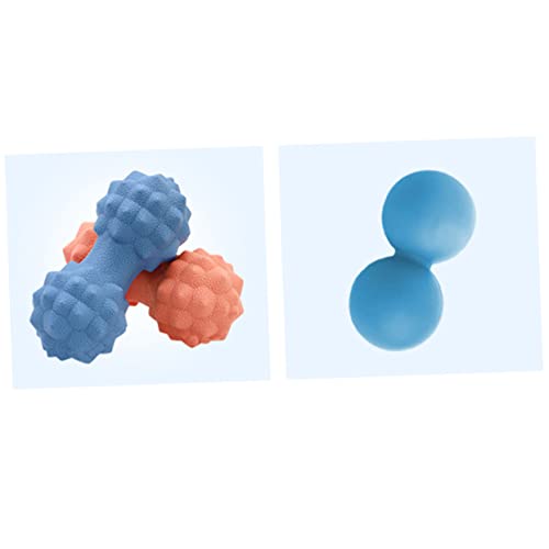 GALPADA Silicone Peanut Massage Ball Set Dual Trigger Point Therapy Balls for Muscle Relaxation Myofascial Release and Fitness Training for Yoga and Physical Therapy