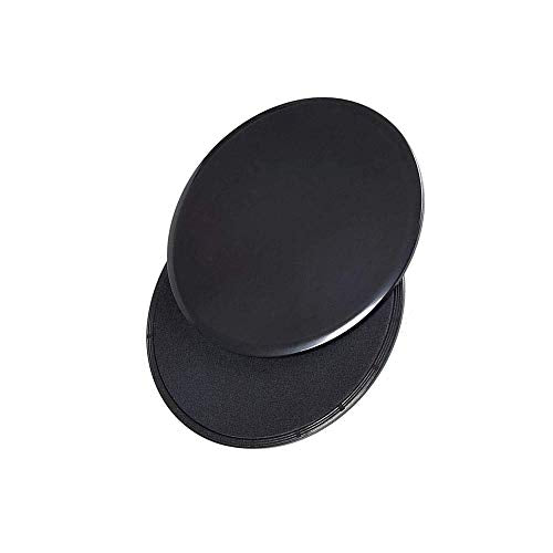 Exercise Core Sliders, 4 Pcs Dual Sided Gliding Discs Use on Carpet or Hardwood Floor, Fitness Slides for Gym, Home, Outdoor Training Abdominal Workout, Black