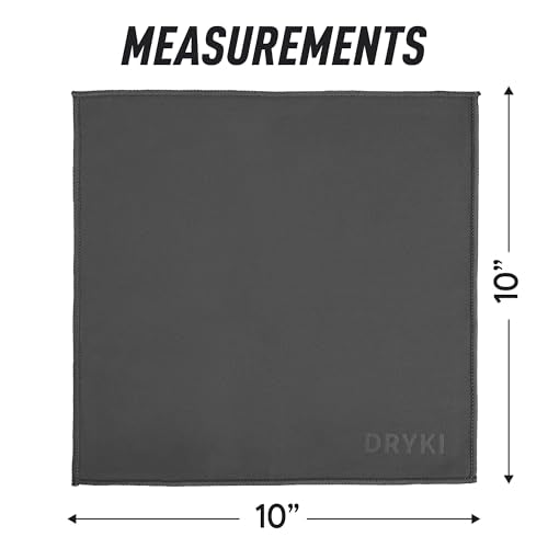 Sweat Absorbing Handkerchiefs - The Original Pocket-Sized Sweat Towels - Quick-Dry Microfiber Sweat Rags for Face, Hands, & Body - Men & Women - Gym, Sports, and Work (Greyscale: 5 Pack)