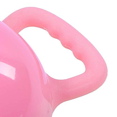 Water Filled Kettlebells, Adjustable Weight Fitness Equipment, Eco-Friendly PVC Kettlebell with Non-Slip Handle for Home Yoga Pilates Full Body Workout, 1.2–12 lb (Pink)