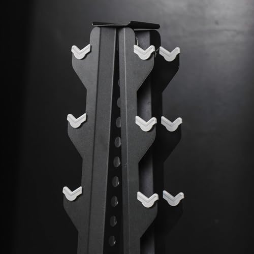 Titan Fitness Vertical Dumbbell Rack, A-Frame Configuration Protective Bumper Cradles, Home Gym Accessories
