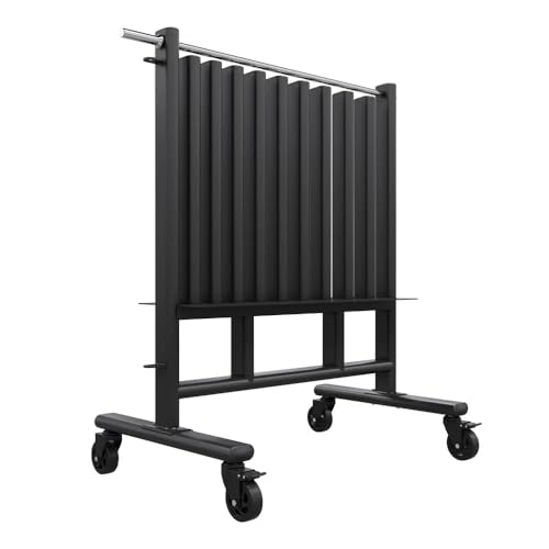 Power Systems Premium Dumbbell Storage Rack – Mobile Weight Rack with Wheels, Heavy Duty Steel Organizer for Home Gym, Fitness Studio & Commercial Use, Secure Space Saving Design (Rack Only)