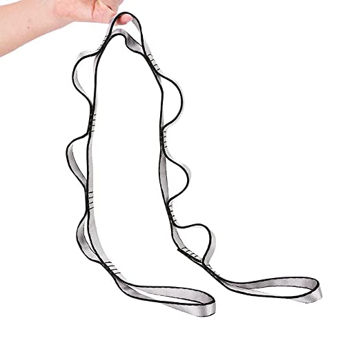 2Pcs Adjustable Anti-Gravity Chrysanthemum Swing Flying Stretch Belt Rope Climbing Daisy Chains Extension Yoga Belt Hanging - color: Grey, size: 1.1M