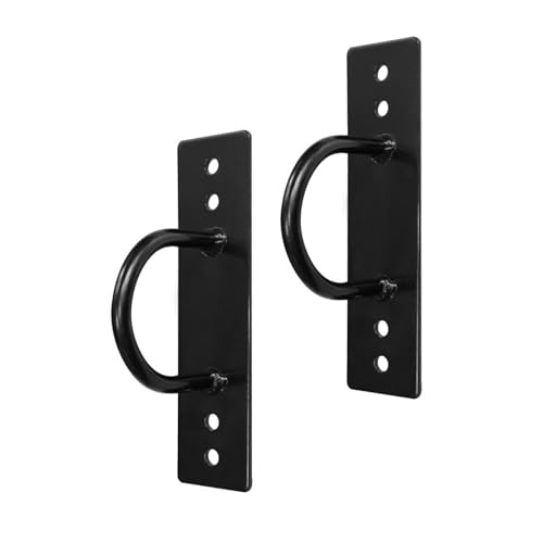 SEIWEI 2 Packs Battle Rope Anchor Kit, Wall Ceiling Mount Anchor Bracket for Gym, Suspension Straps, Gymnastic Rings, Boxing Equipment