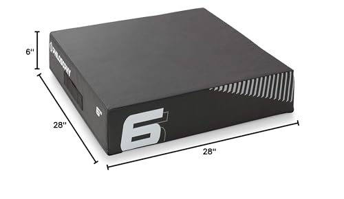 Philosophy Gym Soft Foam Plyo Box, Stackable Plyometric Jump Box for Home Gym, HIIT, Jumps, Step-Ups, Agility and Strength Training