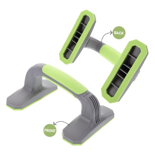 KICHOUSE 2Pcs Bars Anti-Slip Soft Plastic Handles for Home Gym Strength Training Equipment for Men Women for Floor Workouts and Bodyweight Exercises