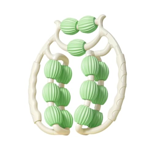 Leg Roller Muscle Massage Tool with Handheld Circular Clamps and 15 Wheels for Deep Relaxation Suitable for Runners Athletes Use