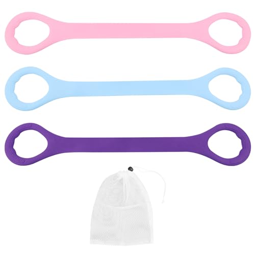 Figure 8 Fitness Resistance Band, 3pcs Arm Back Shoulder Exercise Bands Training Elastic Ropes for Working Out, Exercise Equipment for Physical Therapy,Yoga,Pilates, Stretching