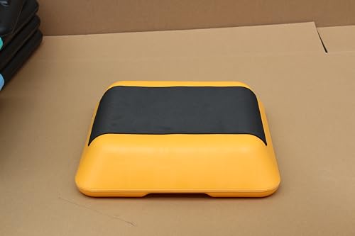 16"x16" Adjustable High Step Aerobic Platform With 4 Risers, Height-Adjustable Step Aerobics Platform For Home Gym Exercise Fitness Workout Yellow As shown One size