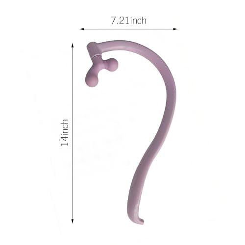 Self Massage Tool - Original Trigger Point Therapy for Back and Neck, Lower Back Massager, Myofascial Release Tool & Deep Tissue Muscle Massage Stick, Shoulder,Leg,Feet, Purple (Purple) - color: Purple