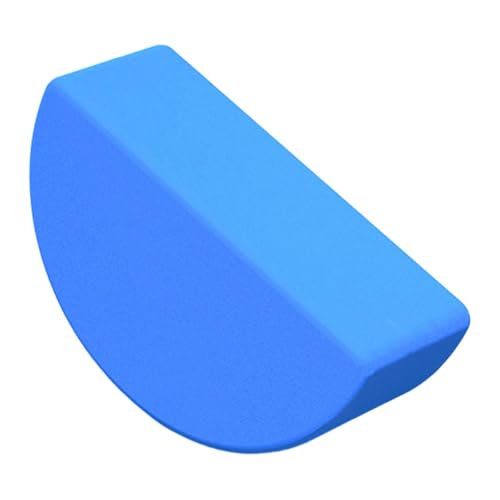 Half Round Yoga Block,Half Moon Balance Block,Multifunctional Exercise Brick Prop AntiSlip for Home Gym Workout Training - color: Blue