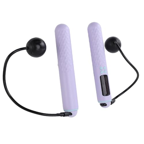 Jump Rope with Counter, Weighted Cordless Skipping Rope for Fitness, Rechargeable Ropeless Jump Rope with Digital Display for Men Women Kids Home Gym Cardio Training