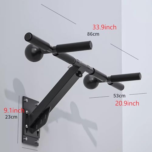 Chin Up Bar Wall Mounted Pull Up Bar, Multifunctional Chin Up Bar For Home Gym Workout Strength Training Equipment, Safe Load 300Kg