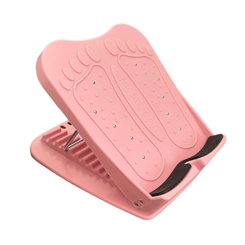 Yiju Calf Stretcher Slant Board 11 Levels Adjustable Portable for Foot Leg Knees Ankle Heel Stretching Stretch Board, Pink