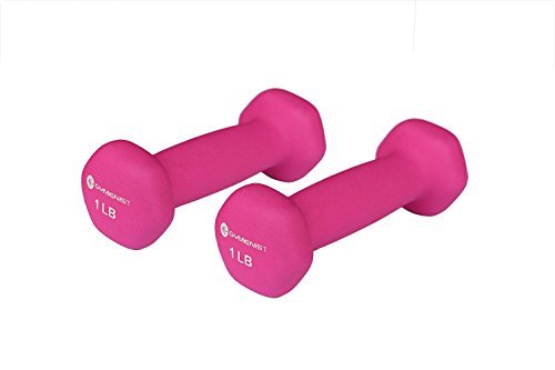 GYMENIST Pair of Dumbbells Set of 2 Soft Non Slip Grip Dumbbells Pair Covered with Neoprene